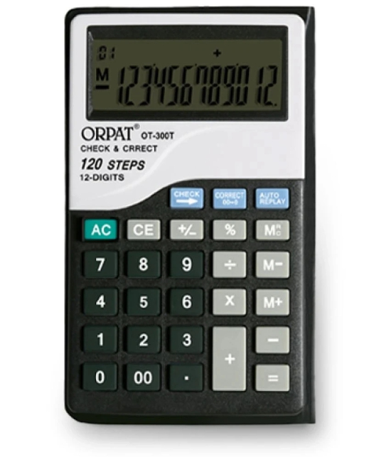 Orpat Pocket Size Check and Correct Calculators OT-300T White