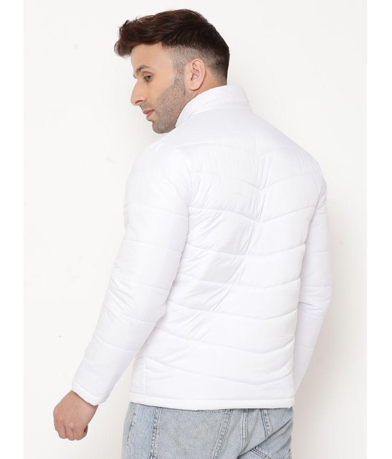 9TY3REE Polyester Men''s Puffer Jacket - White ( Pack of 1 ) - None