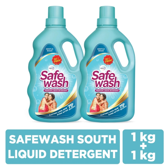 Safewash Wipro Liquid Detergent 1 Kg, 1 Pc