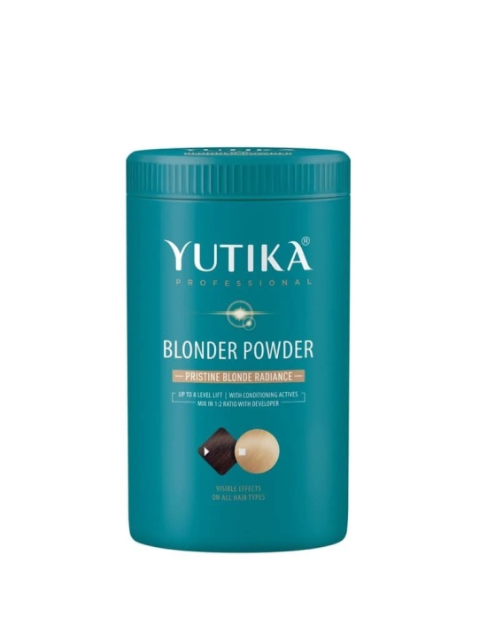 Yuthika Professional Blonder Powder 500g with Hair Color Developer 20 Volume (6%) 1000ml