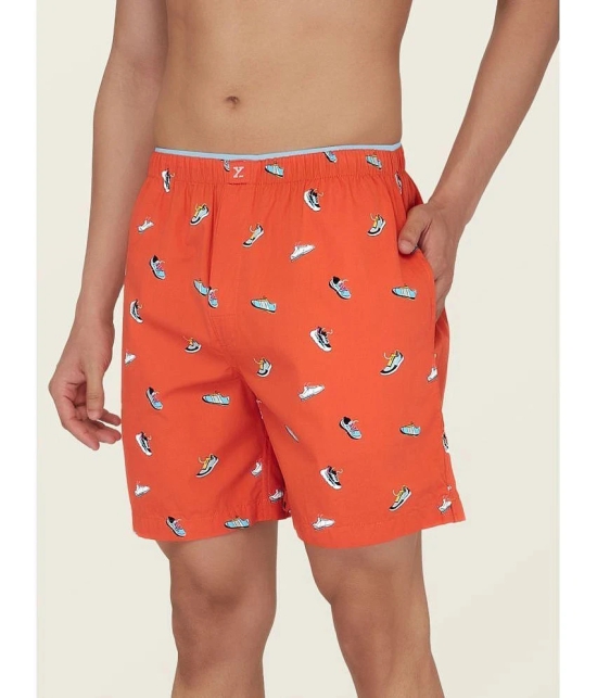 XYXX - Orange Cotton Blend Mens Boxer- ( Pack of 1 ) - None