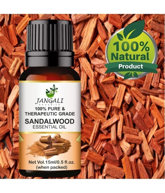 PURE Jangali ORGANICS PURE Sandalwood Essential Oil for Face, Skin care 30ML