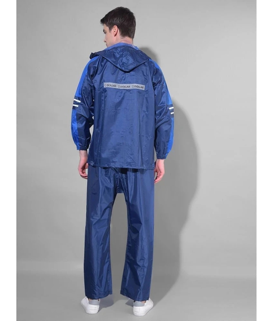 Dollar Blue Polyester Mens Rain Suit ( Pack of 1 ) - L