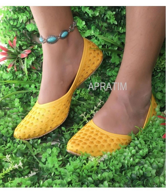 Apratim - Yellow Womens Juttis - None