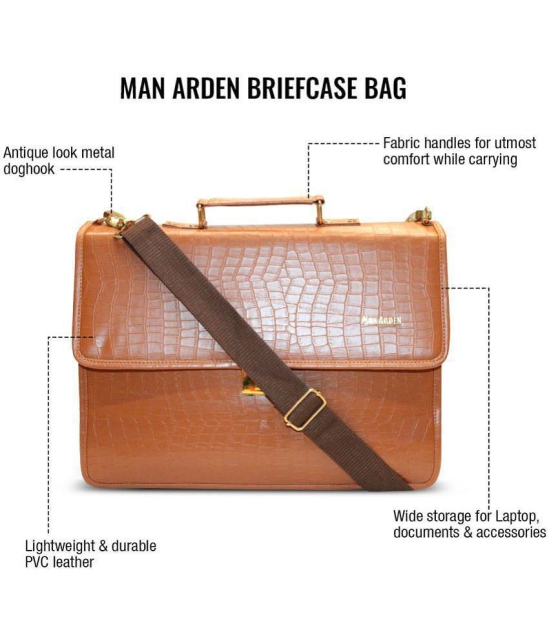 Man Arden Brown Large Briefcase - Large