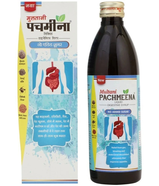 Multani Pachmeena Liquid Sugar Free(No Added Sugar) Ayurvedic Acidity Syrup 300 Ml (Pack of 2)