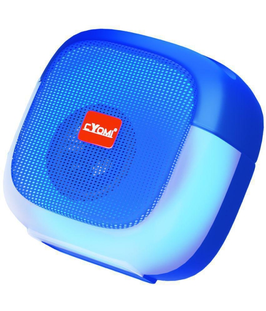 CYOMI Cy631 5 W Bluetooth Speaker Bluetooth v5.0 with SD card Slot Playback Time 4 hrs Blue - Blue