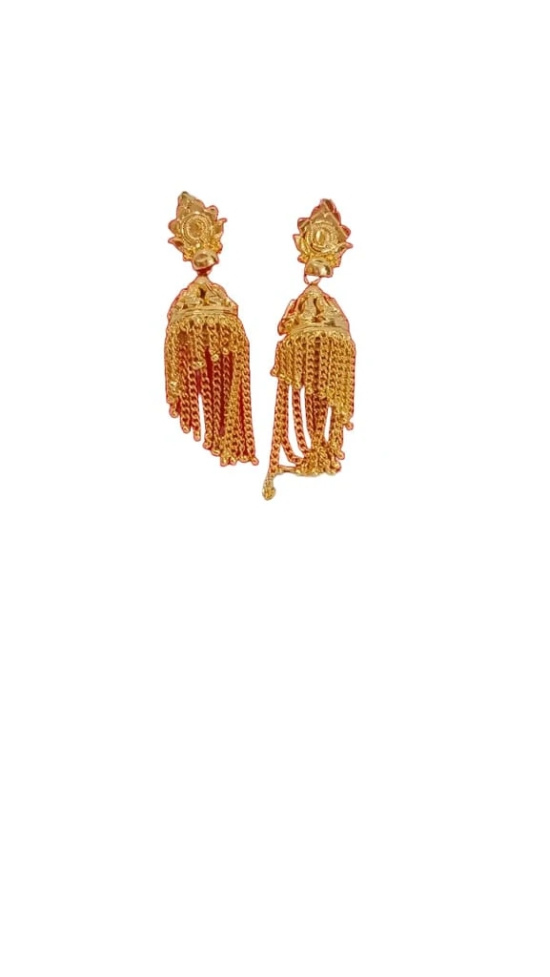 Gold Plated Traditional Chandbali Earrings