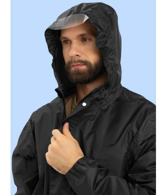 PPTHEFASHIONHUB Black Polyester Mens Raincoat ( Pack of 1 ) - XL