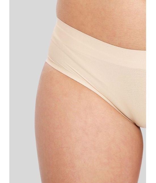 ILRASO - Beige Spandex Women's Padded Brief ( Pack of 1 ) - None