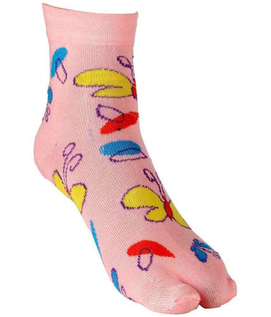 Texlon - Multicolor Cotton Women's Thumb Socks ( Pack of 4 )