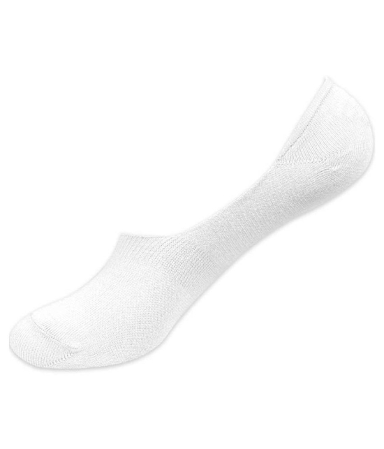 Loafer Socks with Anti-Slip Silicon White color for men & women Pack of 3 - None