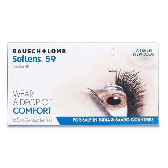 Bausch & Lomb Softlens59 Monthly Disposable Contact Lens (6 Lens Pack -5.00 to -10.00)--10.00 / clear