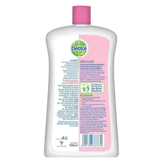 Dettol Liquid Handwash - Skincare 900ML