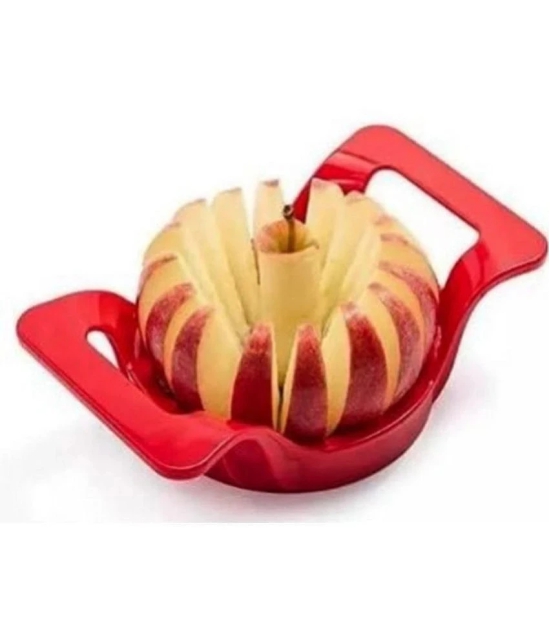 Handa Red Stainless Steel Apple Cutter Blade Length 5 cm ( Pack of 1 ) - Red