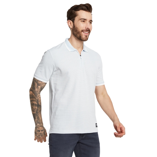 Octave Men Solid Polo Collar Pure Cotton T-Shirt