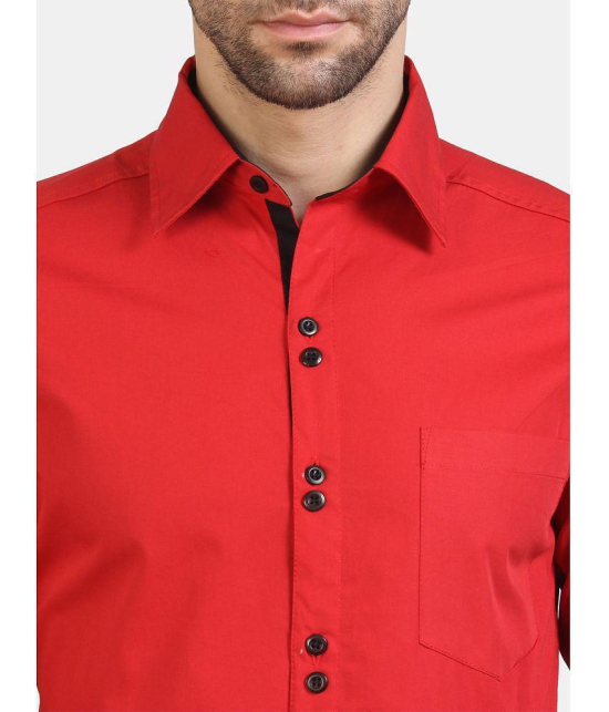 Life Roads - Red Cotton Slim Fit Men's Casual Shirt ( Pack of 1 ) - None