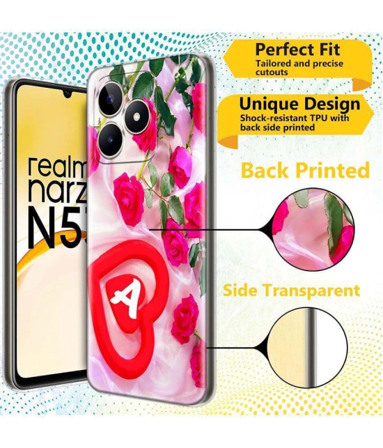 NBOX - Multicolor Printed Back Cover Silicon Compatible For Realme Narzo N53 ( Pack of 1 )