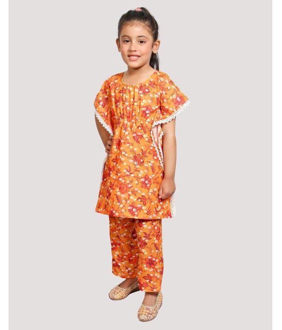 Addyvero Yellow Polyester Girls Kurti With Palazzo ( Pack of 1 ) - None