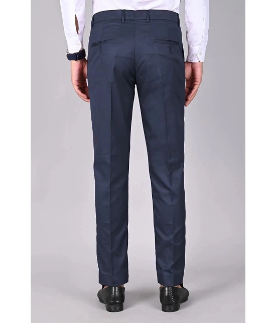 MANCREW Slim Flat Mens Formal Trouser - Navy Blue ( Pack of 1 ) - None