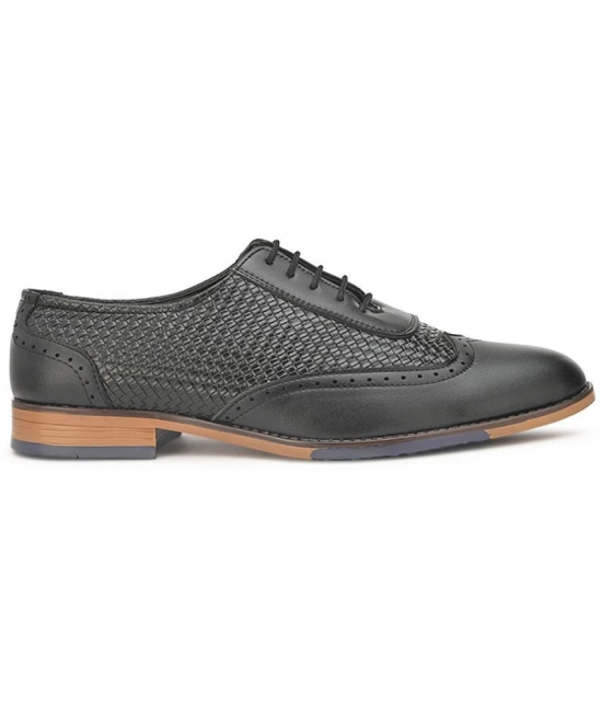 Sir Corbett - Black Mens Brogue Formal Shoes - None