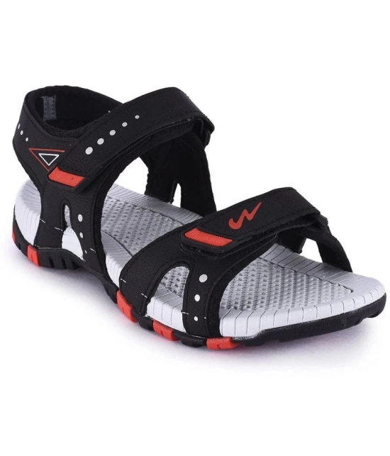 Campus - Black Mens Floater Sandals - None