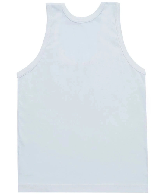 Bodycare - White Cotton Blend Solid Boys Vest ( Pack of 3 ) - None