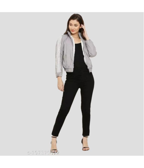 PPTHEFASHIONHUB - Polyester Grey Jackets - None