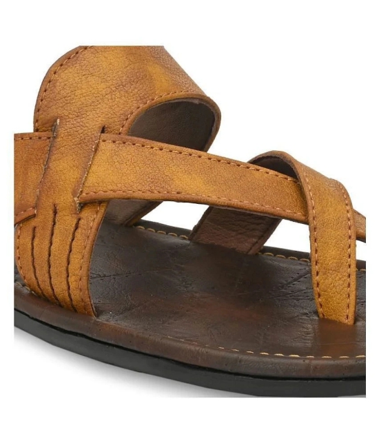 Leeport Tan Flip Flops - 9