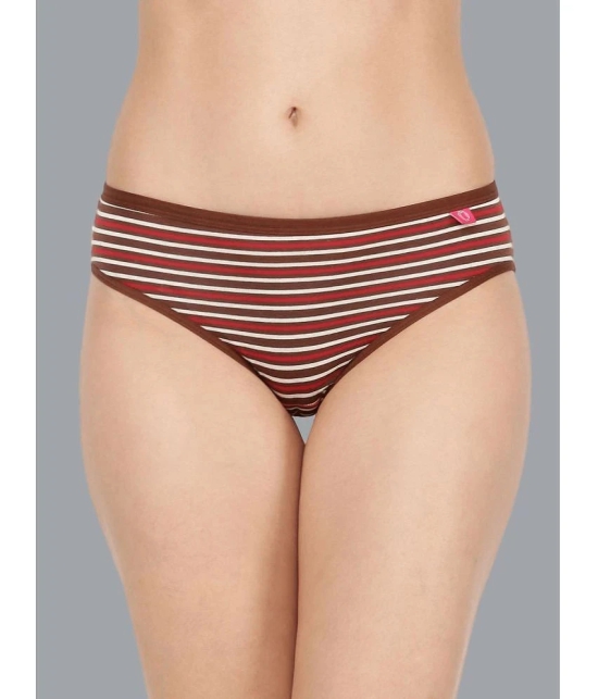 Dollar Missy Pack of 2 Cotton Striped Womens Hipster ( Multi Color ) - None