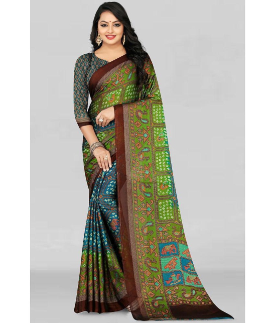 LEELAVATI - Multicolor Chiffon Saree With Blouse Piece ( Pack of 1 ) - Multicolor