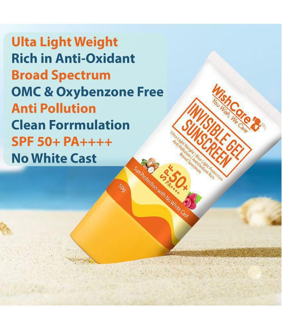 WishCare Sunscreen Cream SPF 50 PA+++ Medium 50 g