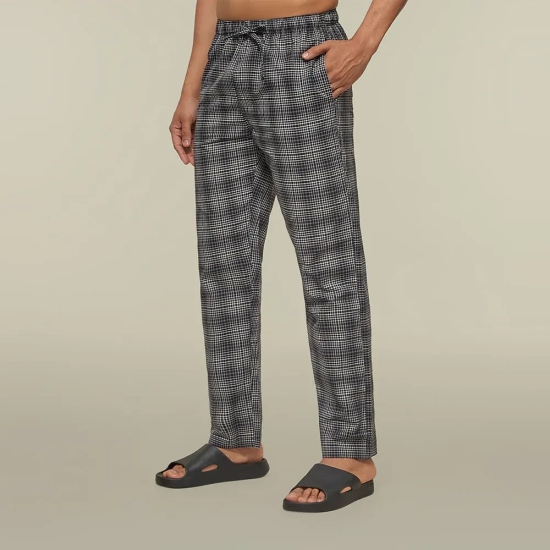 Checkmate Combed Cotton Pyjamas Smoke Grey XL