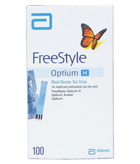 Abbott FreeStyle Optium H Glucometer Strip 100T 80114-78 Expiry March 2024