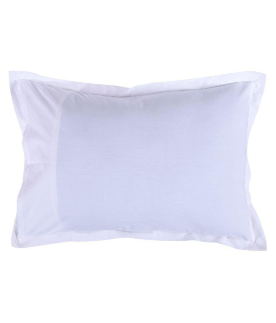 Hugs'n'Rugs - Regular White Cotton Pillow Covers 60*40 ( Pack of 2 ) - White