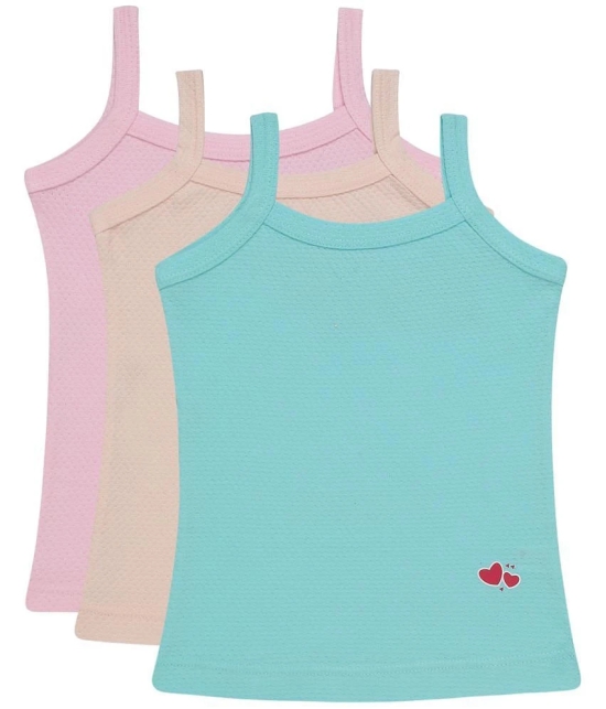 Bodycare Girls Vest Pack Of 3-Assorted - None