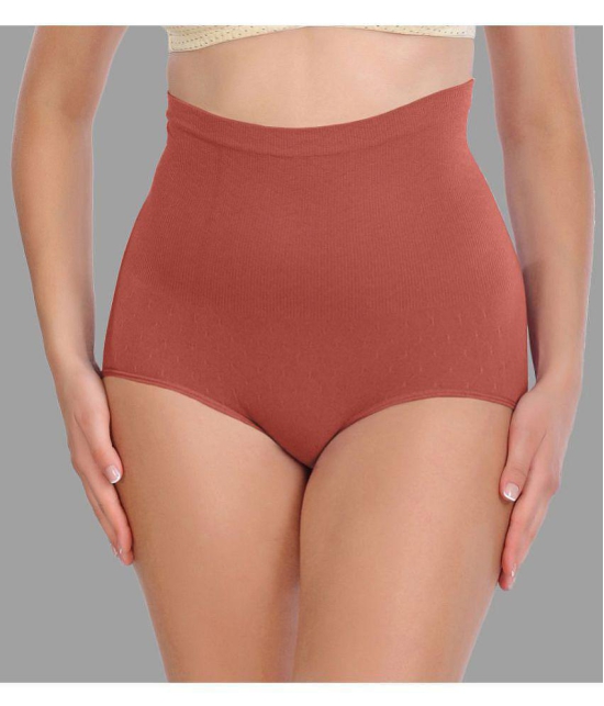 Madam - Orange Spandex Womens Tummy Tucker ( Pack of 1 ) - None