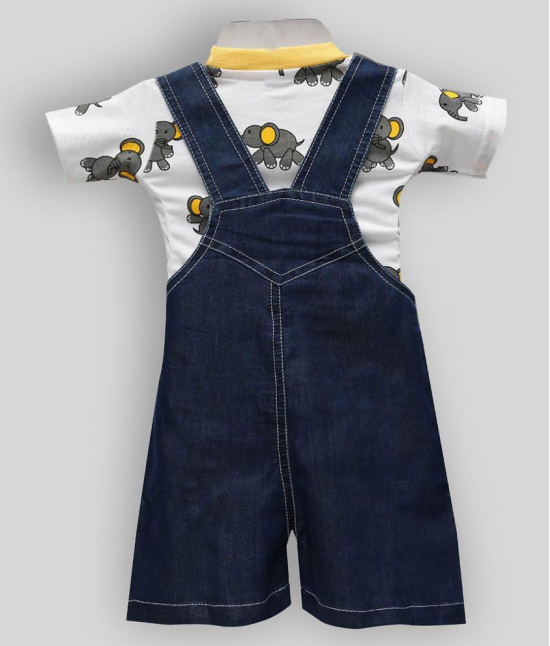 Balloons - Multi Color Cotton Blend Dungarees For Baby Boy ( Pack of 1 ) - 6-12 Months