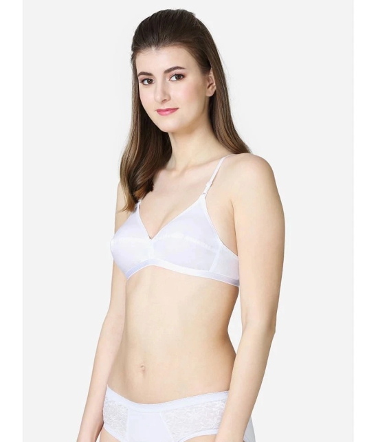 VStar - White Cotton Non Padded Womens Everyday Bra ( Pack of 1 ) - None