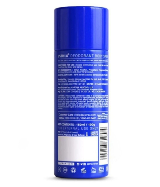 Ustraa Blue Deodorant - 150ml & Ayurvedic Hair Oil - 200ml