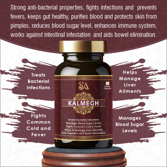 KALMEGH(An Ayurvedic Formula for Supporting Liver Function, Helps Protect Against Cold & Cough and Acts as an Immunity Booster, Maintains Overall Health & Well-being)