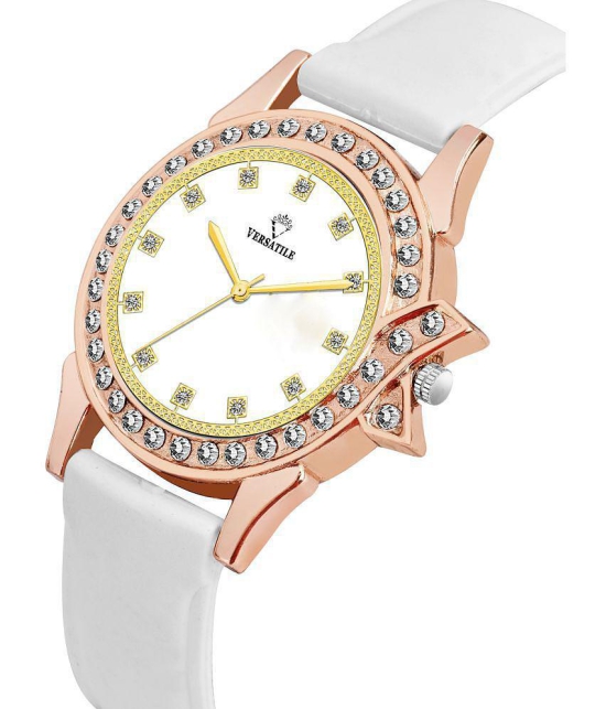 Versatile - White Silicon Analog Womens Watch