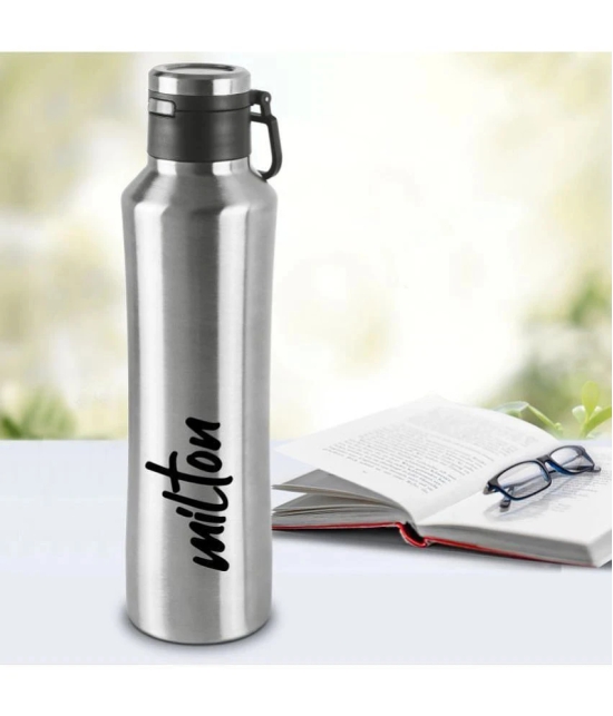 MILTON Gulp 900 Thermosteel 24 Hours Hot or Cold Water Bottle, 770 ml, Silver - Silver