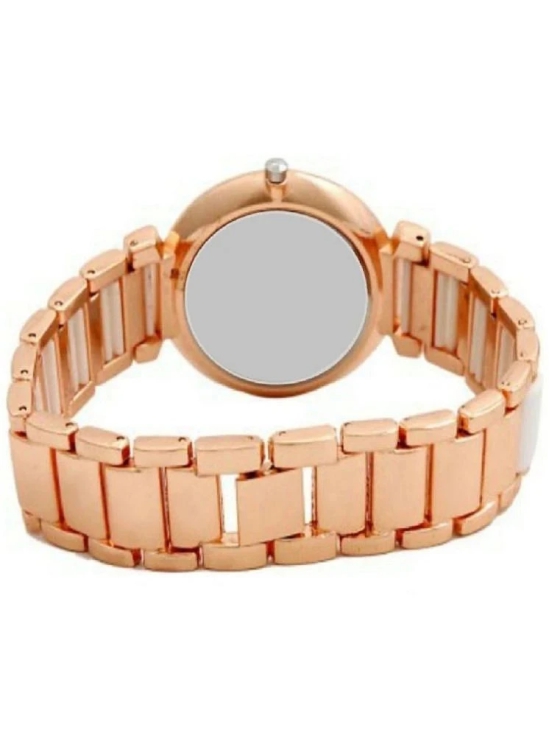 Rhonium Pink Metal Analog Womens Watch