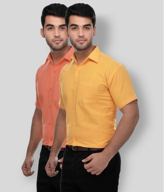 DESHBANDHU DBK - Multicolor Cotton Regular Fit Mens Casual Shirt (Pack of 2 ) - None