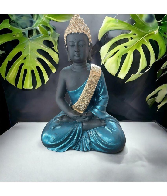 VARKAUS Lord Buddha Resin Buddha Idol 26 x 16 cms Pack of 1