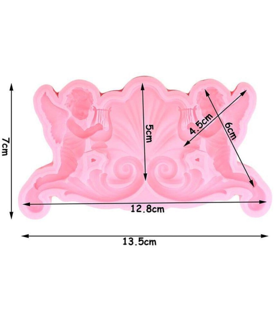 Craftial curve Silicone Chocolate moulds 80 mL - Pink