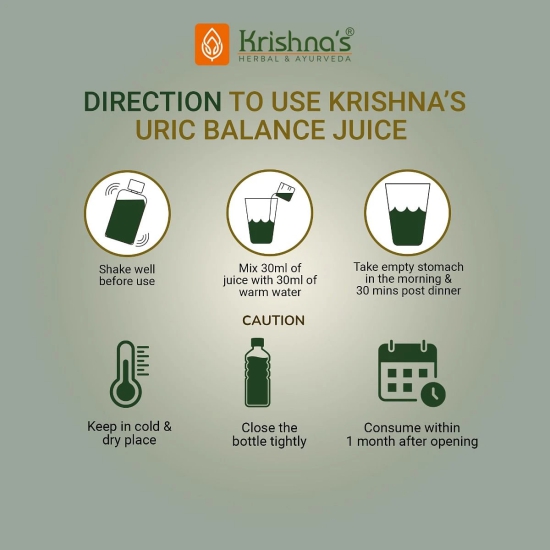 Krishnas Uric Balance Juice 1000 ml  Balancing uric acid naturally  Power of 9 herbs-Krishnas Uric Balance Juice 1000 ml | Balancing uric acid naturally | Power of 9 herbs