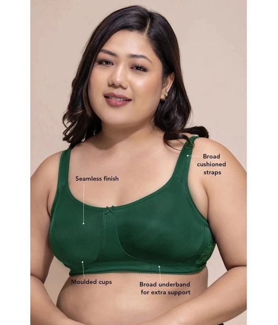 Clovia Green Polyester Non Padded Womens Minimizer Bra ( Pack of 1 ) - None