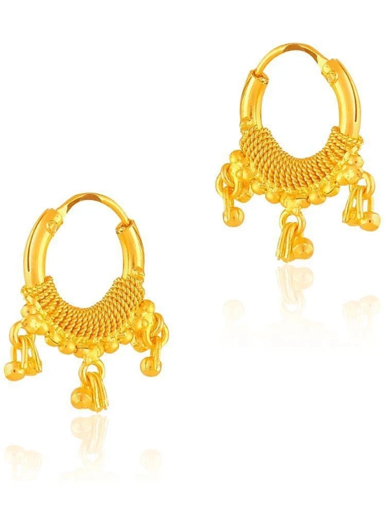 Drashti Collection Golden Bali Earrings ( Pack of 1 ) - Golden